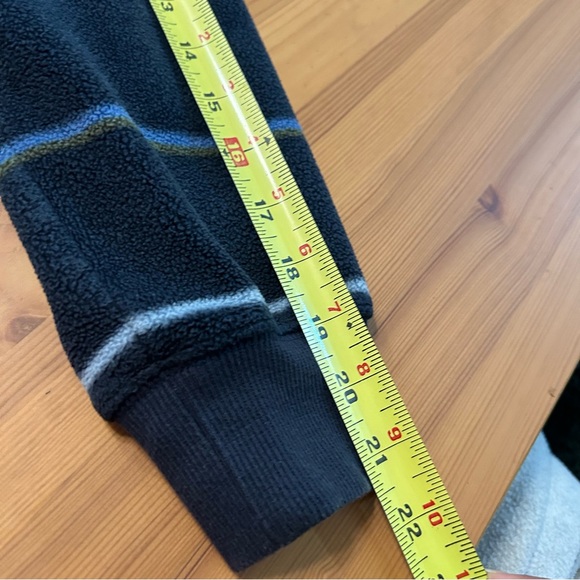 Volcom Unisex Hoodie True To This Fleece Navy Striped Cozy Pocket Navy Sz Small - Picture 10 of 10